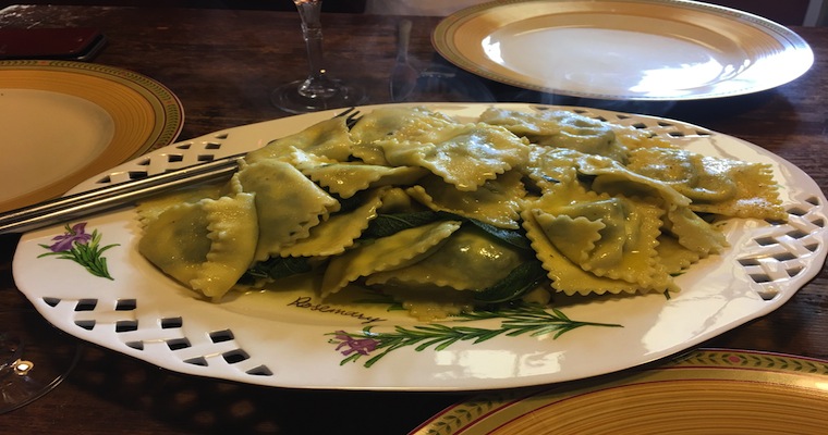 Jenna shares a Florentine ricotta and spinach ravioli recipe