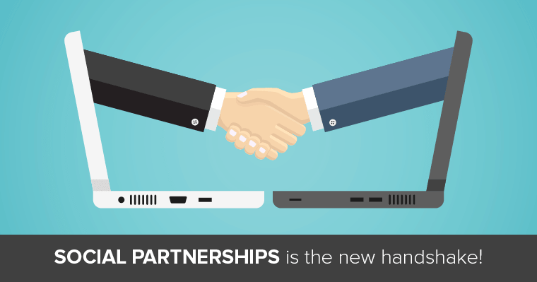 Create relationships with businesses with social partnerships
