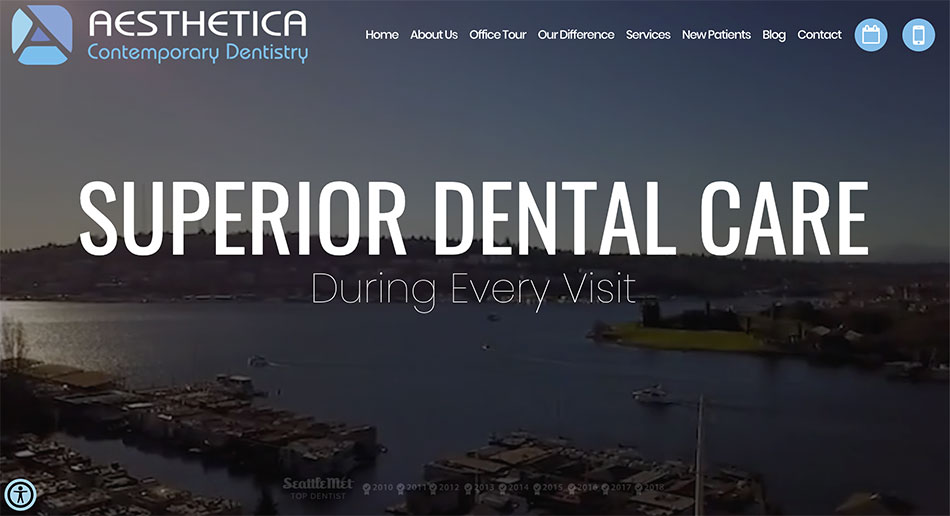 Aesthetica Contemporary Dentistry's Home Page - Case Study
