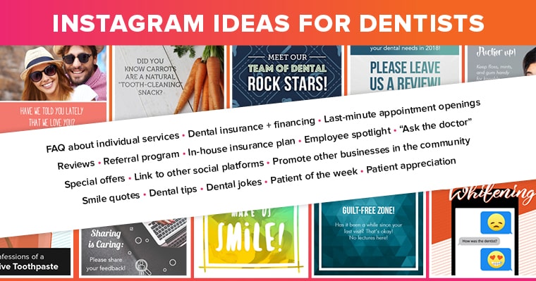 Instagram ideas for dentists