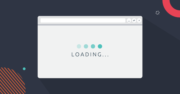 Web browser slowly loading in a webpage