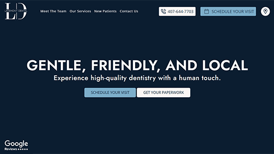 Preview image of Lakemont Dental's website design