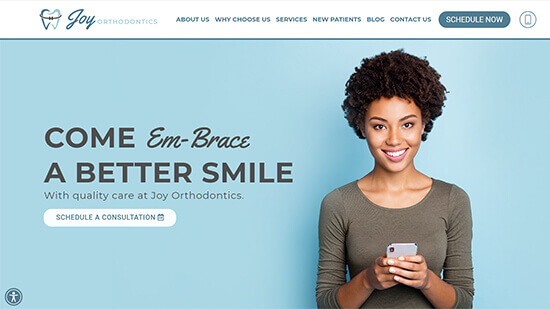Joy Orthodontics Homepage