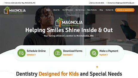 Magnolia Kid Friendly Dental's Homepage